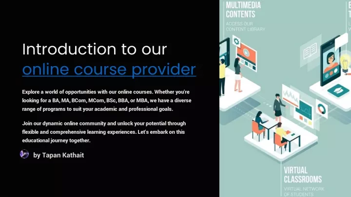 introduction to our online course provider