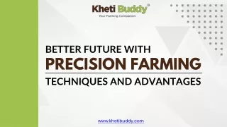 Better Future with Precision Farming