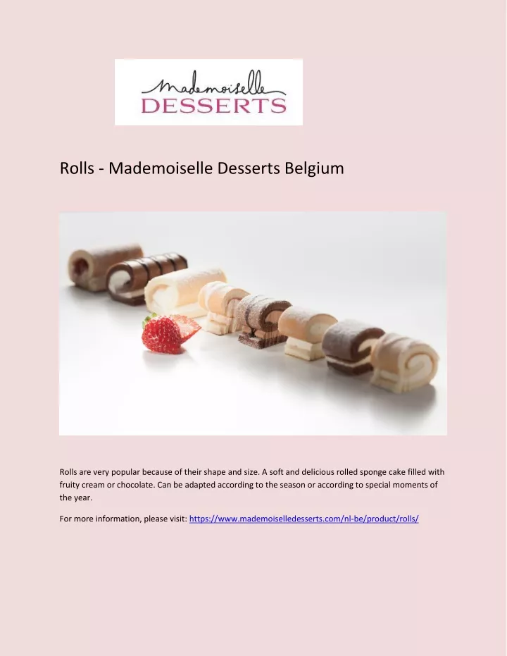 rolls mademoiselle desserts belgium