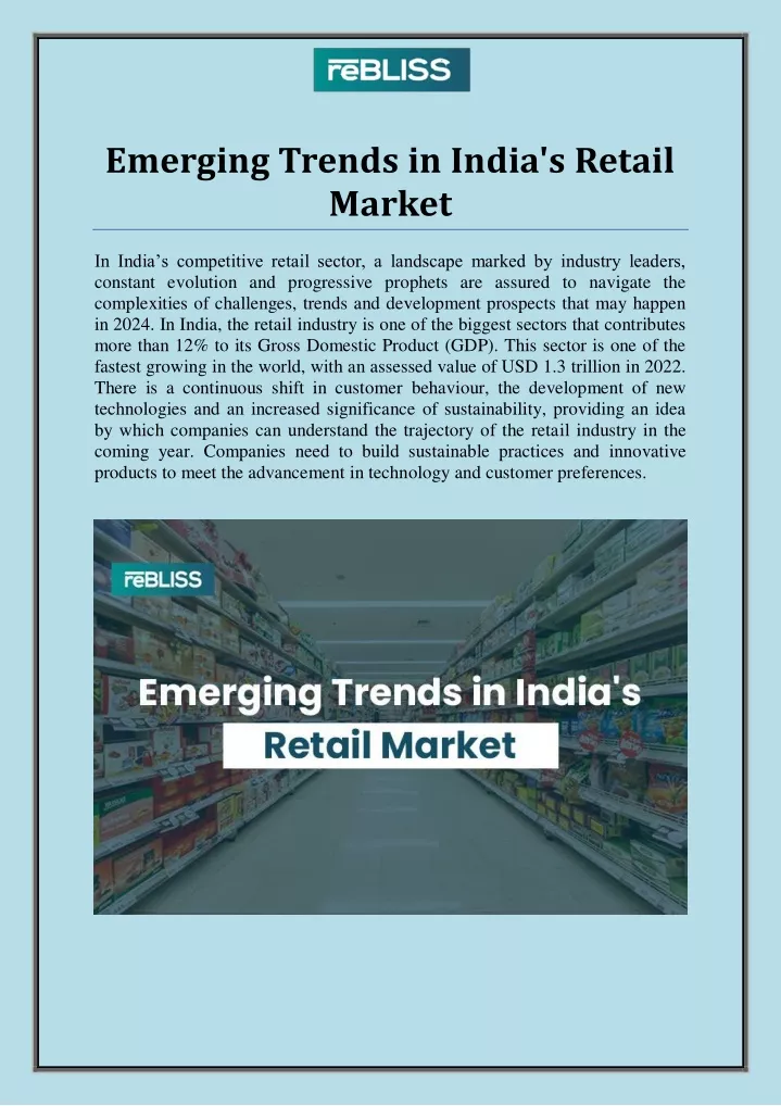 emerging trends in india s retail market
