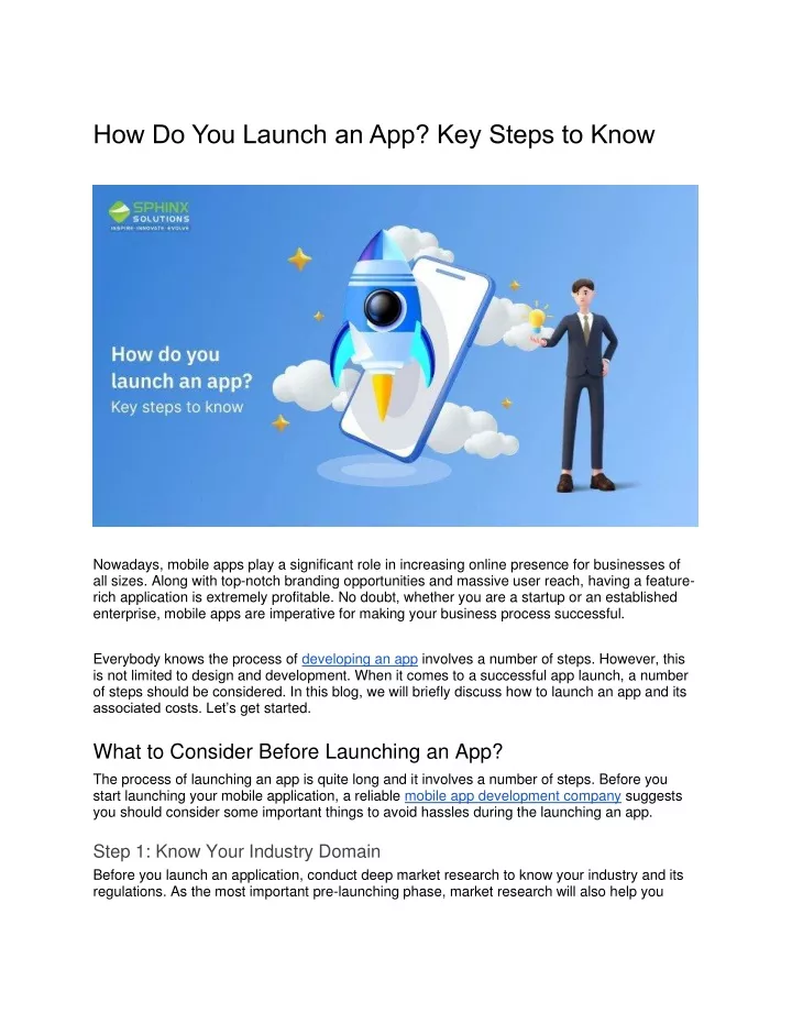 how do you launch an app key steps to know