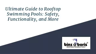 Ultimate Guide to Rooftop Swimming Pools_ Safety, Functionality, and More