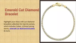 Emerald Cut Diamond Bracelet