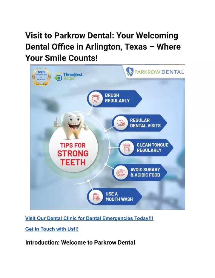 visit to parkrow dental your welcoming dental