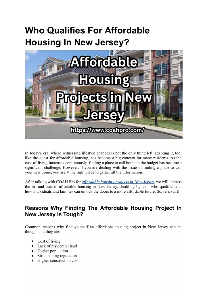 who qualifies for affordable housing in new jersey