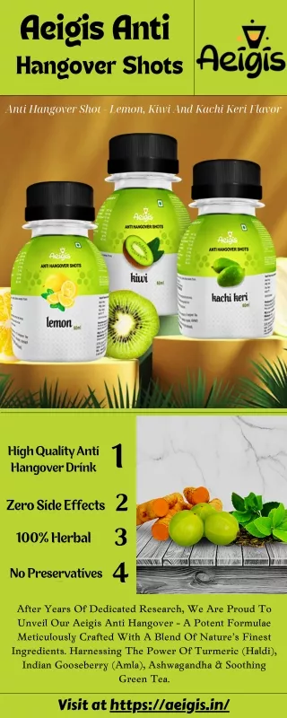 Ditch the Dread and Embrace the Day with Anti Hangover Shot!