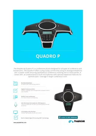 PeopleLink Quadro-P: Revolutionizing Team Collaboration Solutions