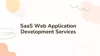 SaaS Web Application Development Services