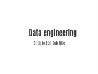 data engineering click to edit sub title