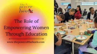 The Role of Empowering Women Through Education