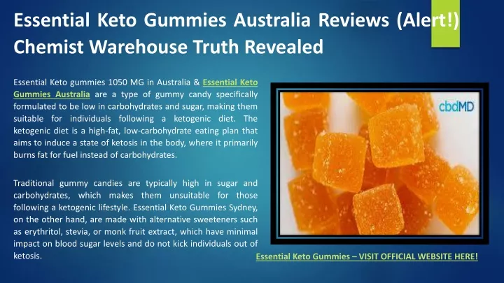 essential keto gummies australia reviews alert