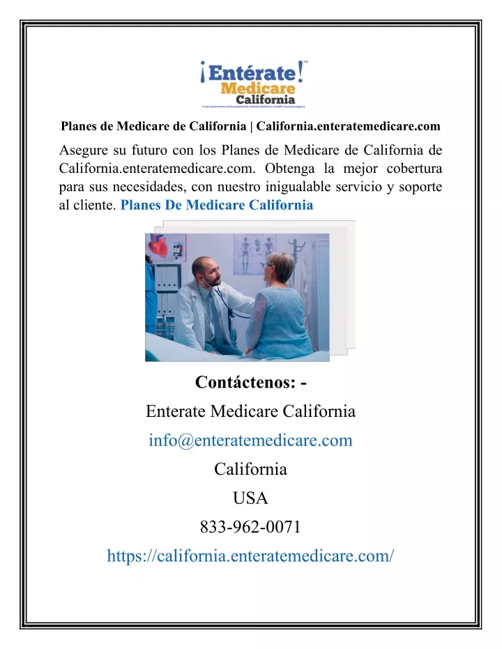 planes de medicare de california california