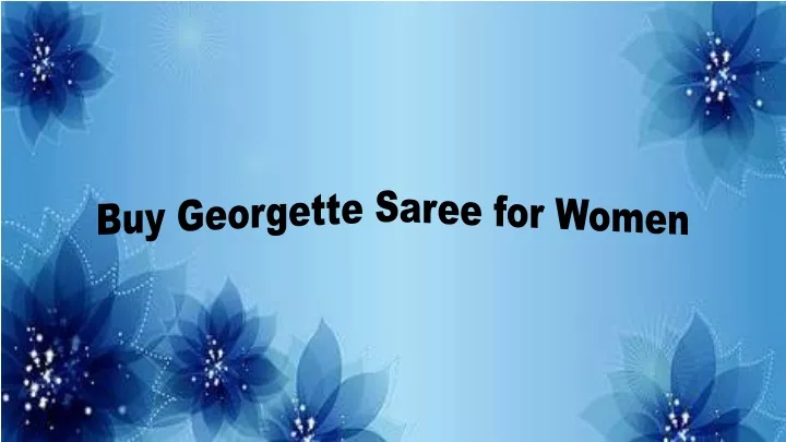 buy georgette saree for women