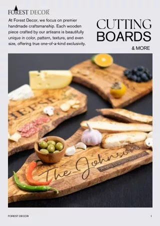 Forest Decor's Custom Logo Cutting Boards: Personalize Your Culinary Space
