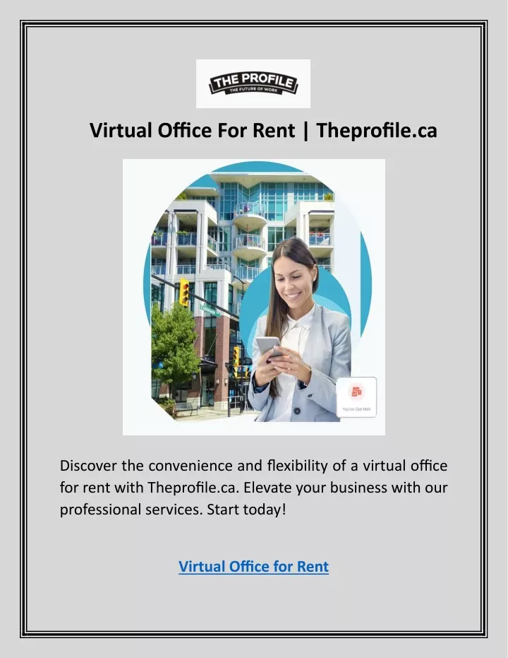 virtual office for rent theprofile ca