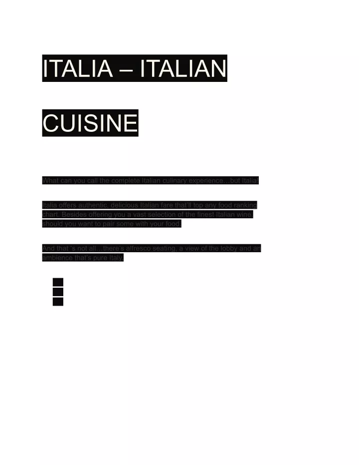 italia italian