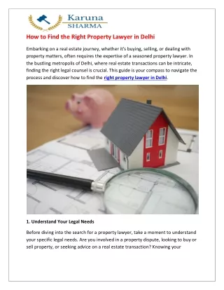 How to Find the Right Property Lawyer in Delhi (1)