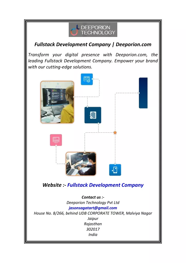 fullstack development company deeporion com
