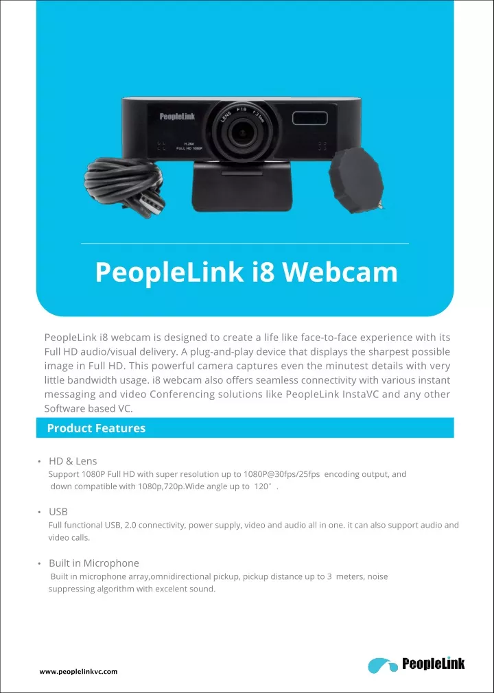 peoplelink i8 webcam