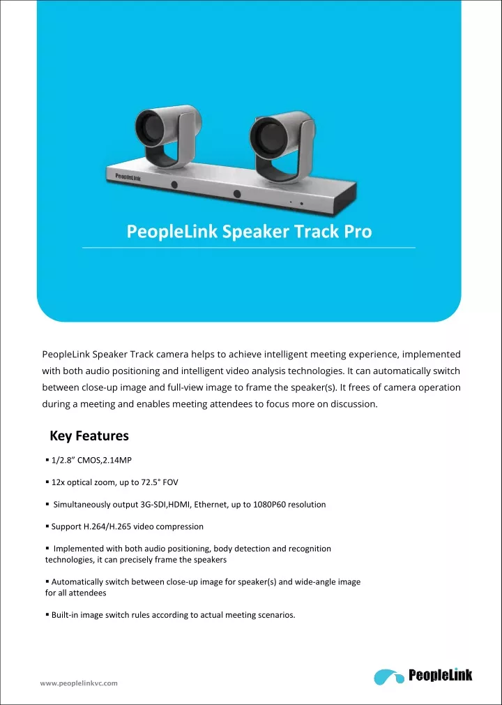 peoplelink speaker track pro