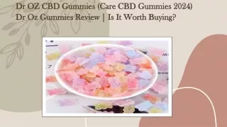 Dr OZ CBD Gummies 02