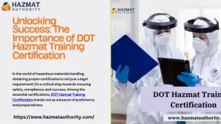 unlocking success the importance of dot hazmat