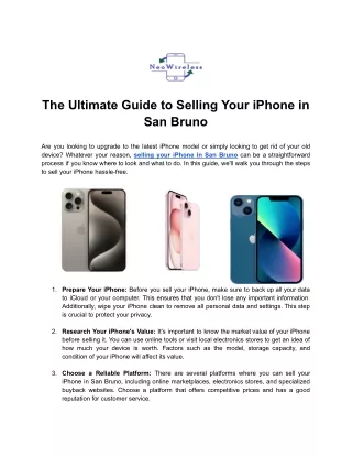 The Ultimate Guide to Selling Your iPhone in San Bruno