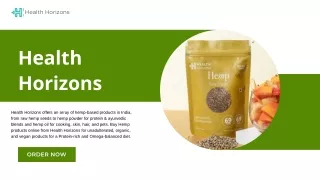 Snack Smarter: Elevate Your Nutrition Game with Health Horizons Raw Hemp Seeds