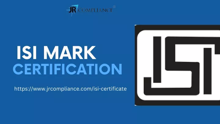 isi mark certification