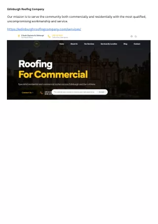 Edinburgh Roofing Company