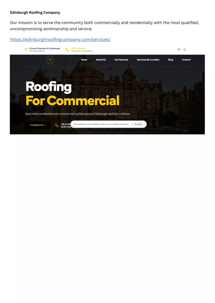 edinburgh roofing company