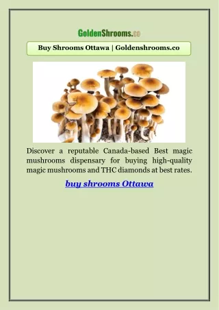 Buy Shrooms Ottawa | Goldenshrooms.co
