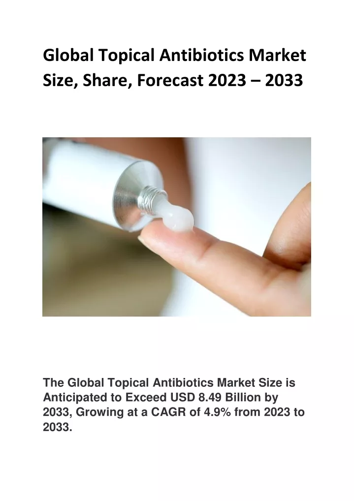 global topical antibiotics market size share