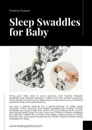Best Sleep Swaddles for Baby  Freshly Picked