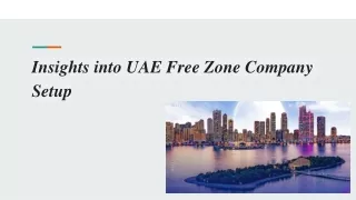 Insights into UAE Free Zone Company Setup