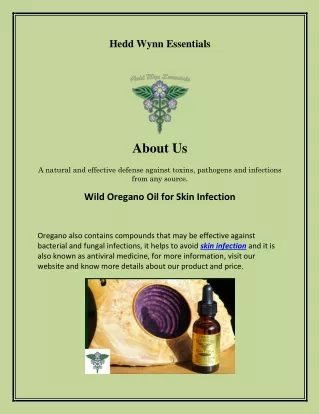 Oregano Oil for Skin Infection, wildoiloforegano.com