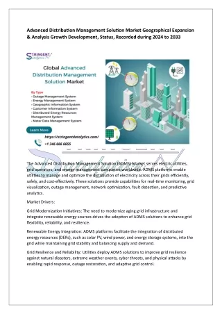 advanced distribution management solution market