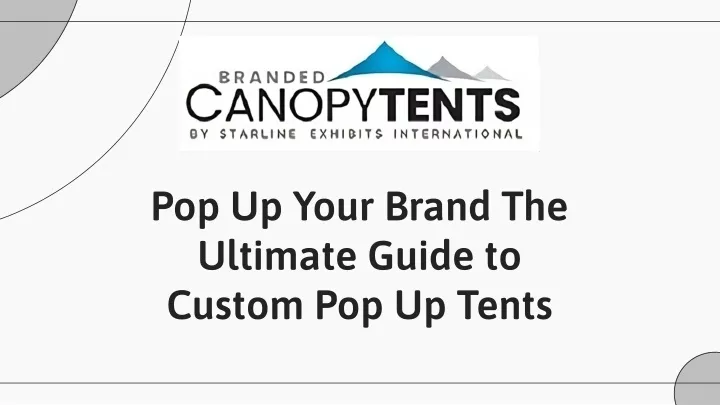 pop up your brand the ultimate guide to custom
