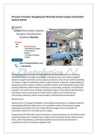 Minimally Invasive Surgery Visualization Systems Market