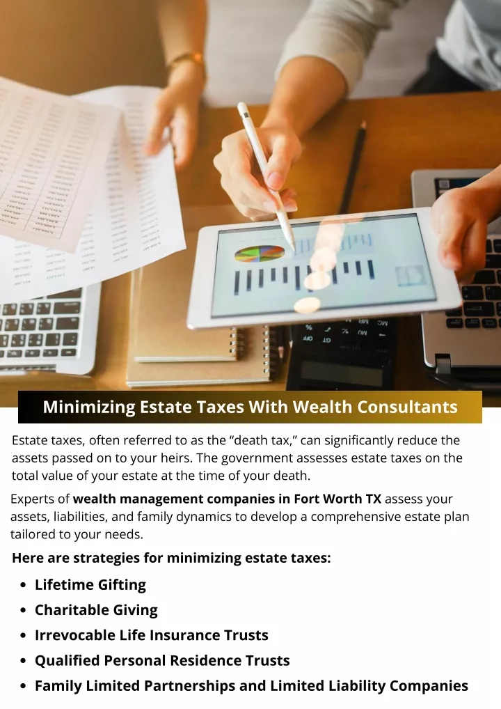 minimizing estate taxes with wealth consultants