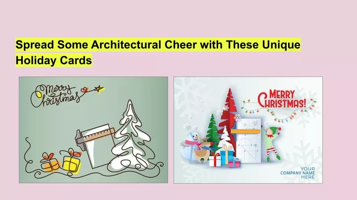 spread some architectural cheer with these unique