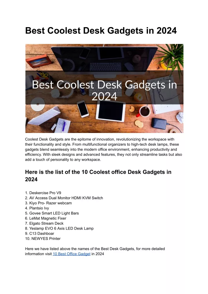 best coolest desk gadgets in 2024