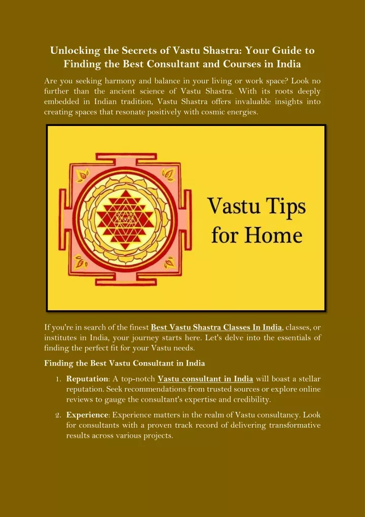 unlocking the secrets of vastu shastra your guide