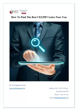 how to find the best celpip centre near you