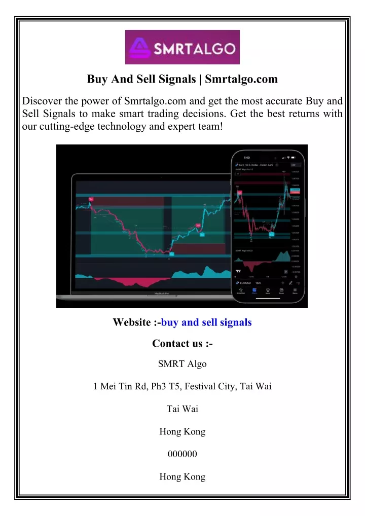buy and sell signals smrtalgo com