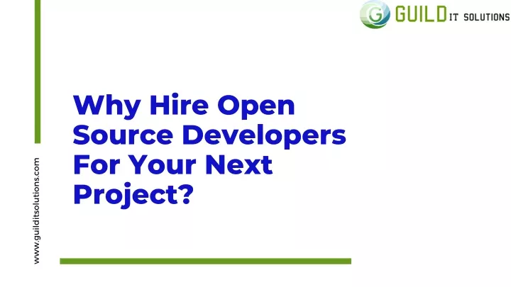 why hire open source developers for your next