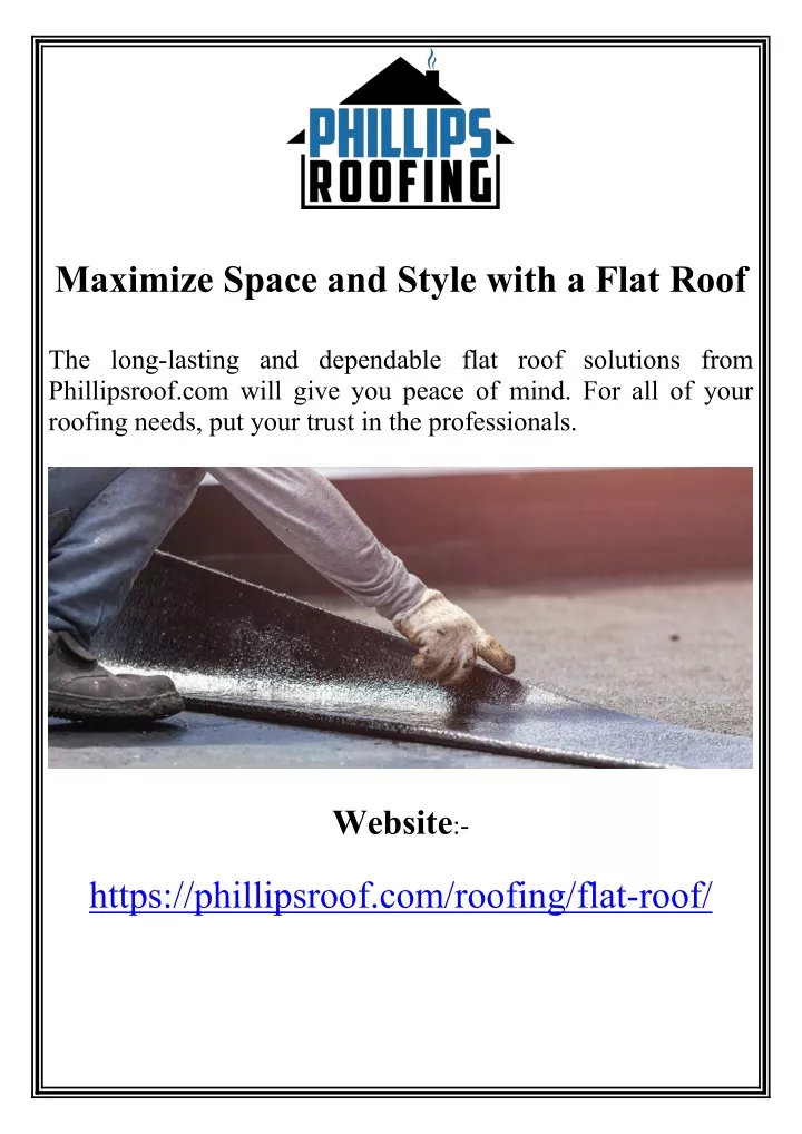 maximize space and style with a flat roof