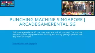 Punching Machine Singapore | Arcadegamerental.sg