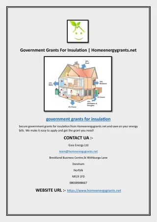 Government Grants For Insulation | Homeenergygrants.net