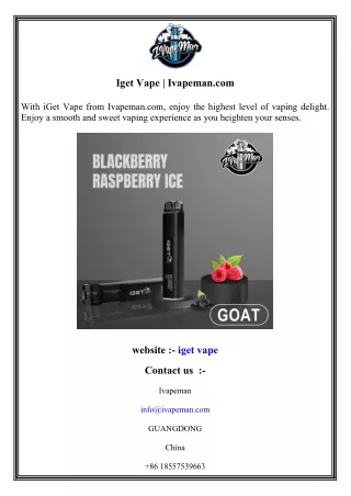 Iget Vape  Ivapeman.com